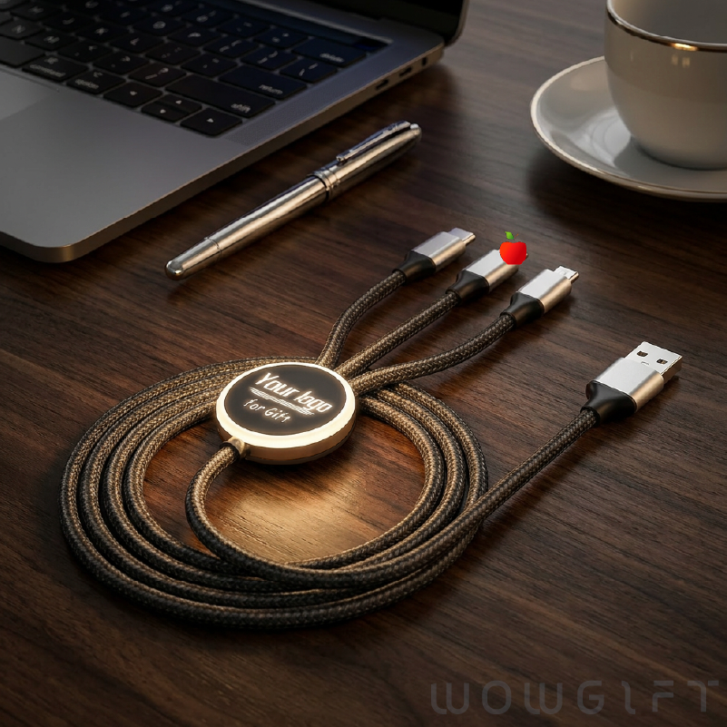 客製發光充電線．三合一充電線