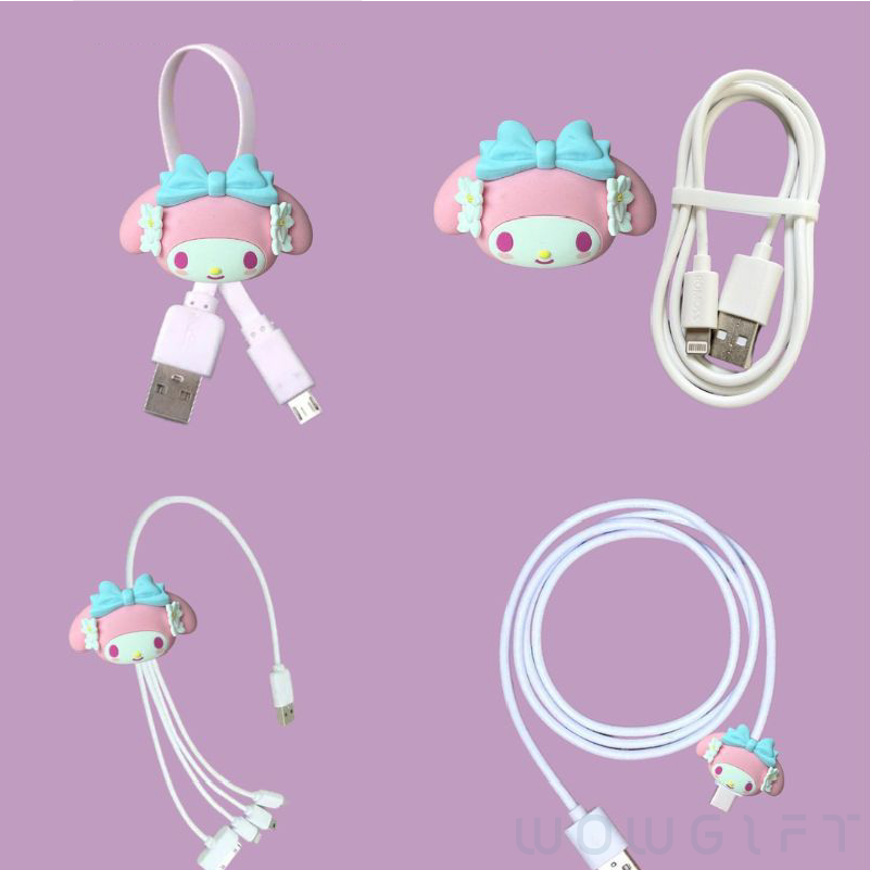 客製公仔充電線．造型充電線收納盒