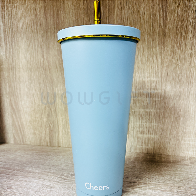 客製不鏽鋼吸管杯．大容量保溫隨行杯
