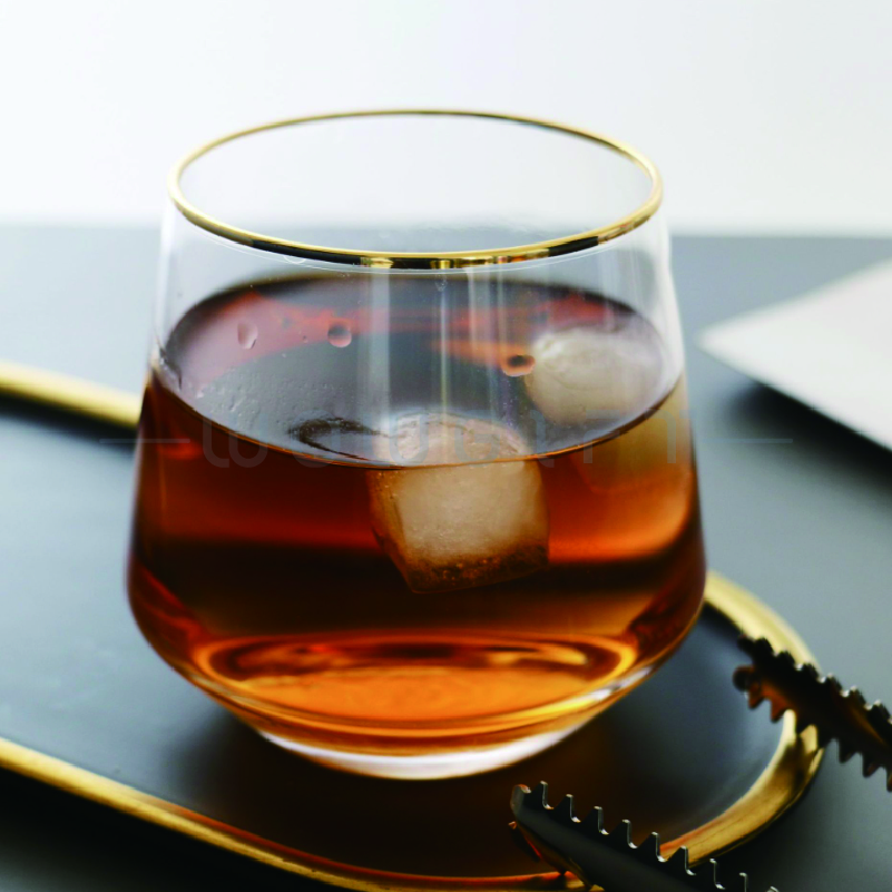 鑽石紋威士忌杯．玻璃烈酒杯．高質感酒吧禮贈品