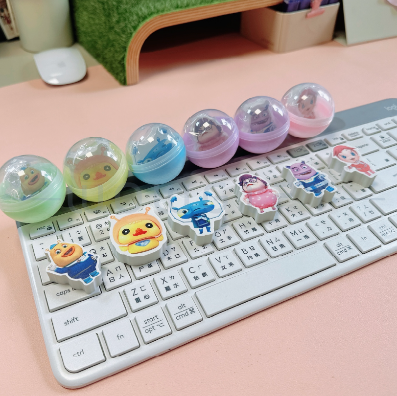 造型橡皮擦扭蛋客製．卡通橡皮擦．活動贈品