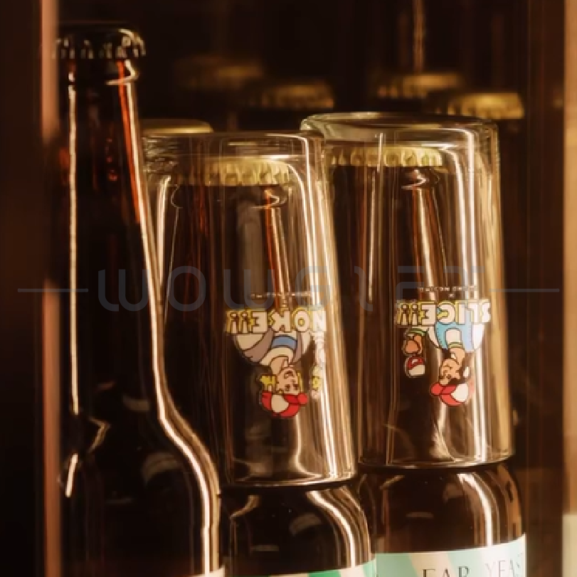 客製玻璃啤酒杯．品牌聯名酒杯．餐飲活動贈品案例