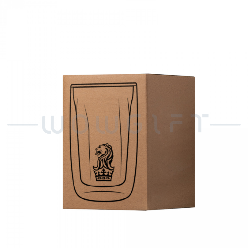 雙層耐熱玻璃杯 250ml 客製．再生玻璃