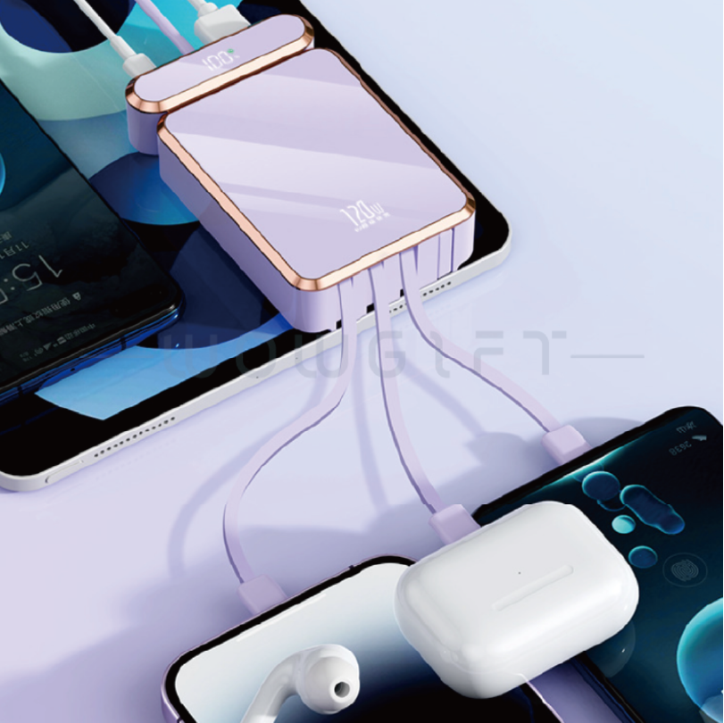 香水造型行動電源，大容量多線合一行動電源客製