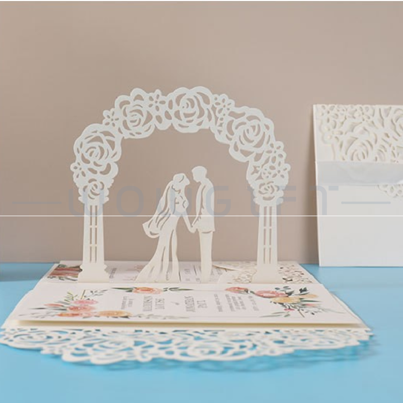 立體雕刻婚禮喜帖客製．彈跳式婚卡．精緻婚宴邀請卡