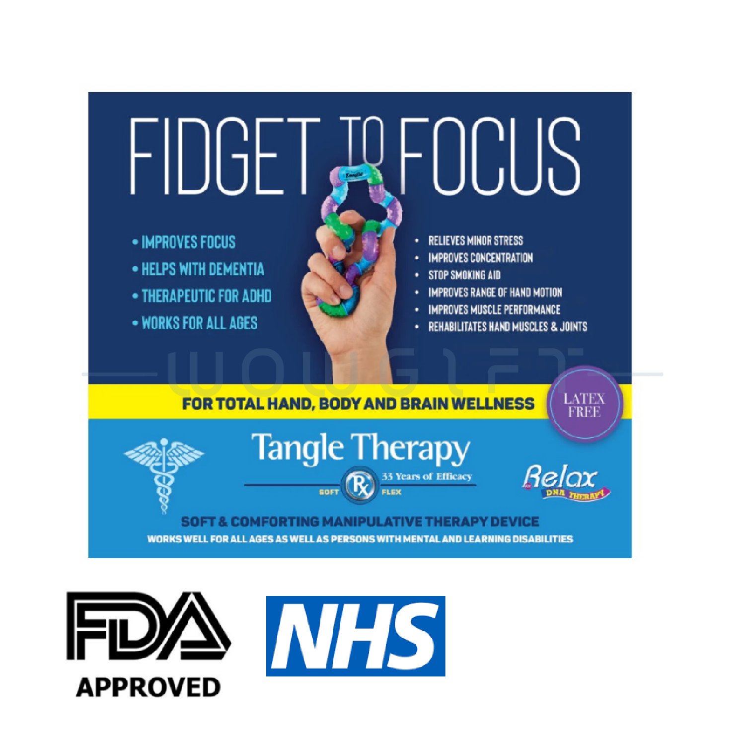 Tangle Fidget．OEM 客製顏色減壓/舒壓旋轉手指玩具