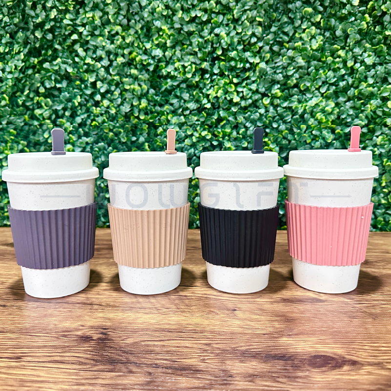 客製小麥桔梗環保杯．ESG永續咖啡杯．企業品牌禮品
