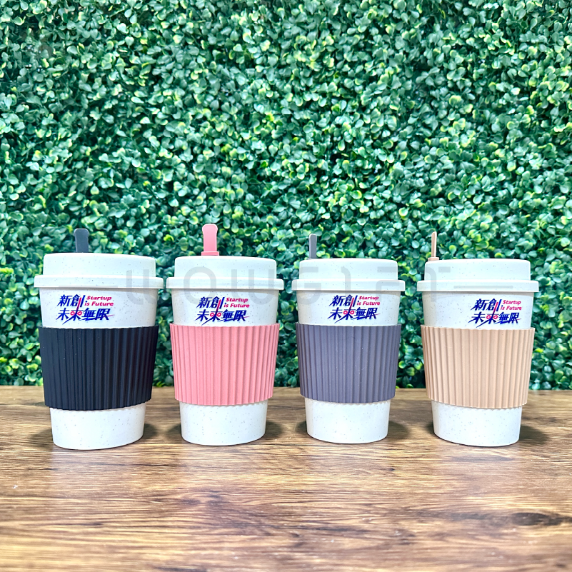 客製小麥桔梗環保杯．ESG永續咖啡杯．企業品牌禮品