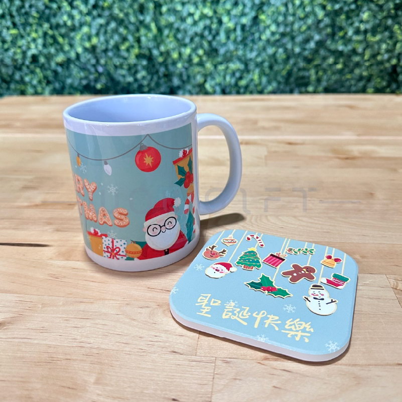 客製陶瓷馬克杯．客製杯墊．品牌活動禮品組