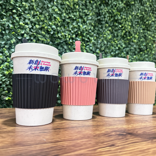 客製小麥桔梗環保杯．ESG永續咖啡杯．企業品牌禮品